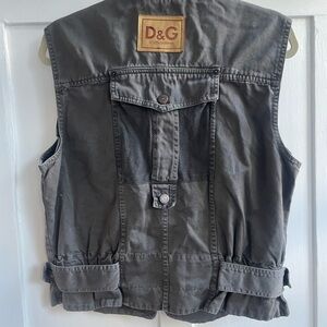 Dolce & Gabbana Charcoal Vest